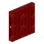 Радиатор биметаллический Rifar SUPReMO Ventil 500x7 секций, №89VR, красный (бордо)