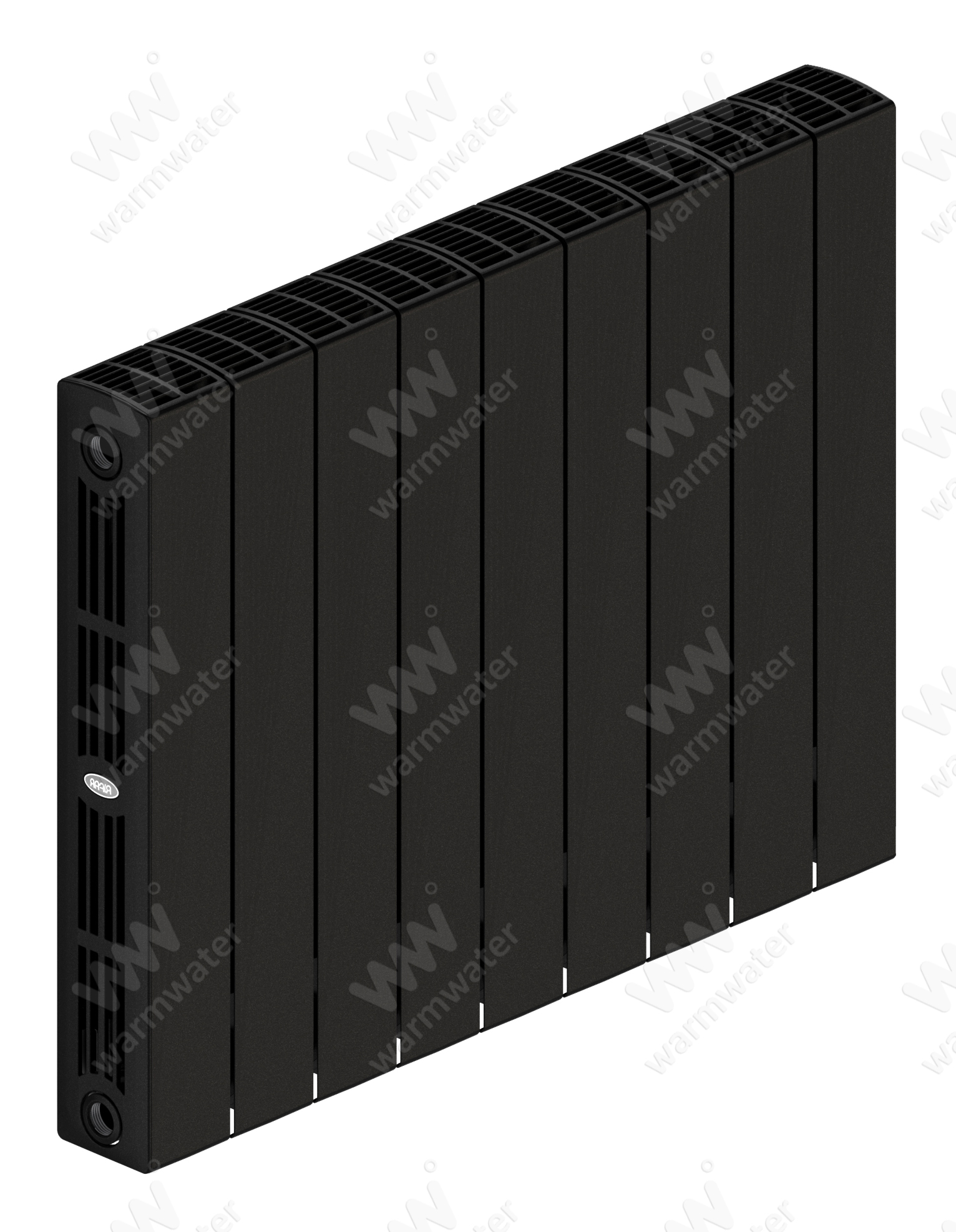 Радиатор биметаллический Rifar SUPReMO Ventil 500x9 секций, №89VR, черный (антрацит)