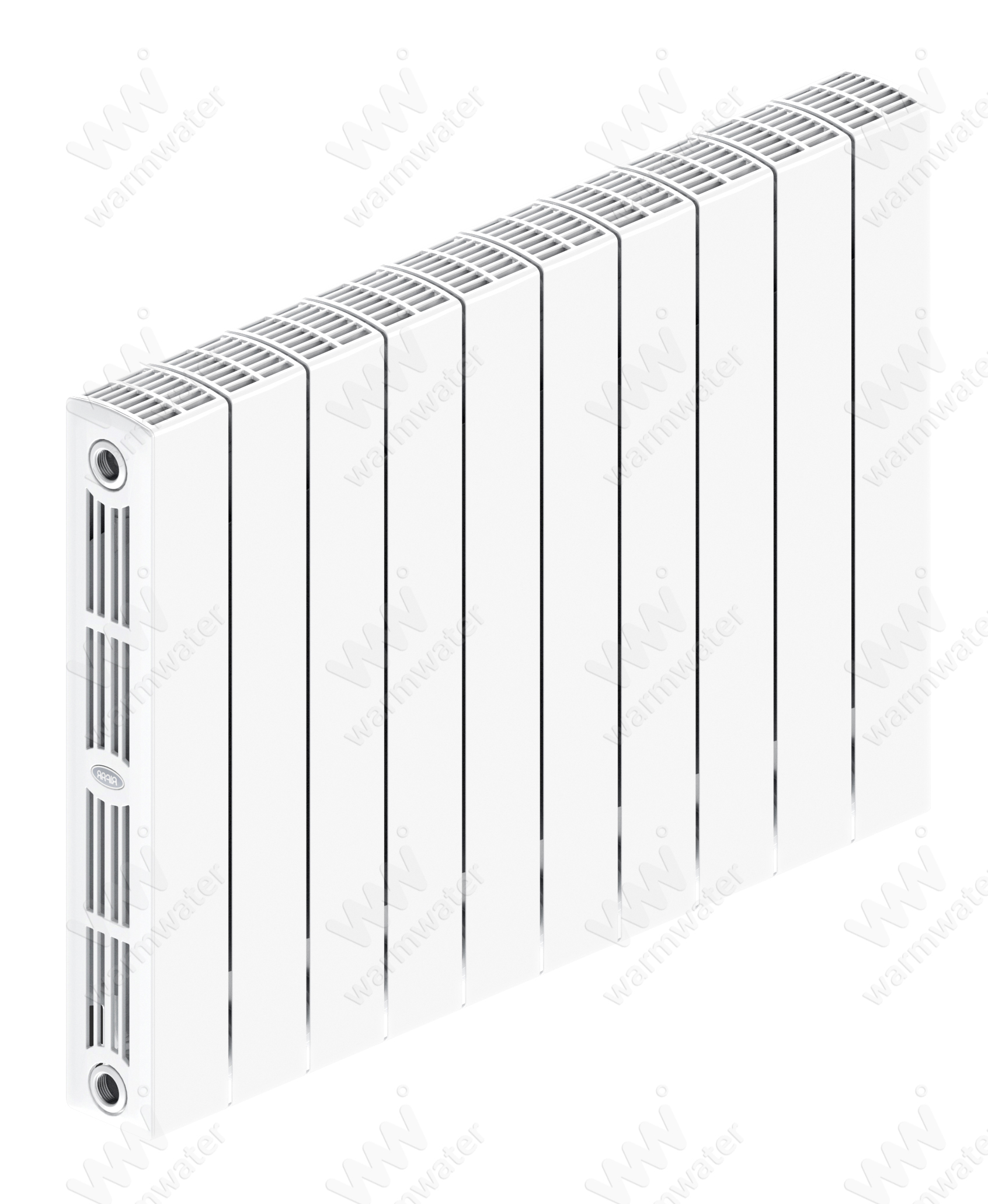 Радиатор биметаллический Rifar SUPReMO Ventil 500x10 секций, №89VR, белый