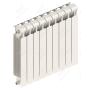 Радиатор биметаллический Rifar Monolit Ventil 500x9 секций, №69VL, белый