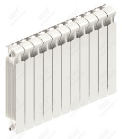 Радиатор биметаллический Rifar Monolit Ventil 500x11 секций, №69VL, белый