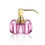 Дозатор жидкого мыла Decor Walther Kristall KR SSP, розовый/золото