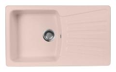 Мойка кухонная AquaGranitEx М-12 840х490 мм, розовая, мраморный композит