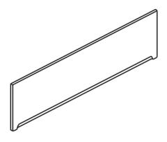 Панель для ванны фронтальная с крепежем Riho Universal 190х57 см, белый