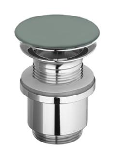 Донный клапан для раковины GSI PVC, серый матовый