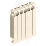 Радиатор биметаллический Rifar Monolit 500x6 секций, жемчужно-белый (айвори)