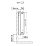 Панельный радиатор Royal Thermo Compact C21 300х1900 мм, 2.117 кВт