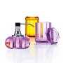 Дозатор жидкого мыла Decor Walther Kristall KR SSP, фиолетовый/хром