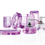 Дозатор жидкого мыла Decor Walther Kristall KR SSP, розовый/хром